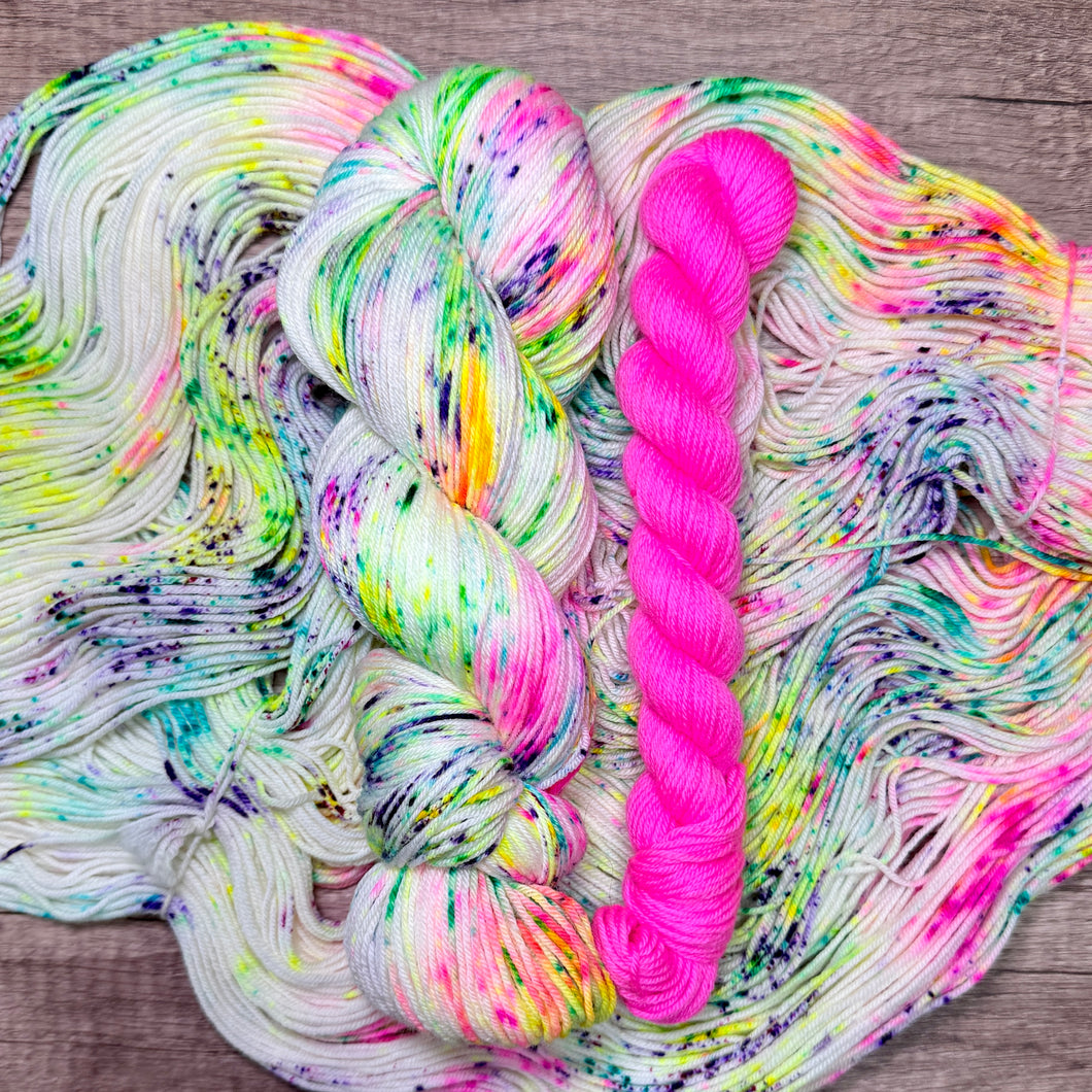 Unicorn Scat Sock Set | Pinkie Promise Mini Skein